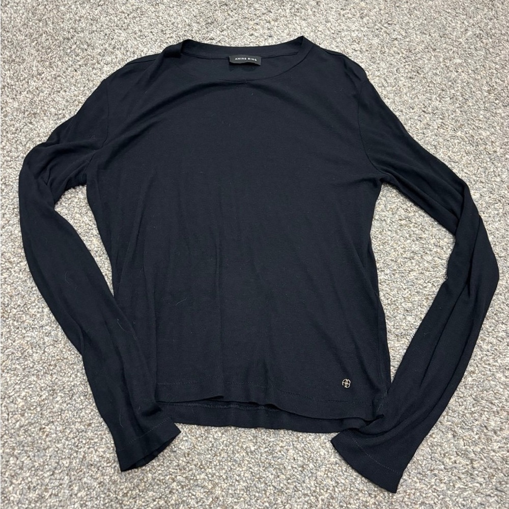 Anine Bing Amani long sleeve shirt size medium